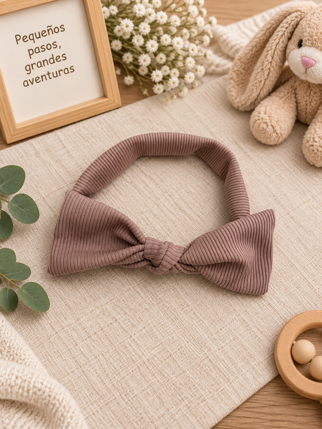 Pelele Rosa Empolvado con Diadema para Muñeca 40–44 cm 🎀