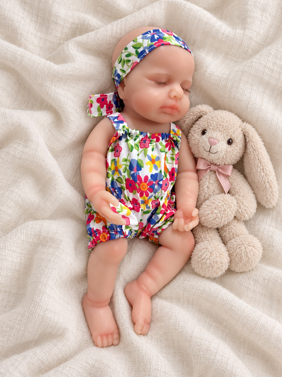 Jana 🌸 Bebé Realista 8” | Silicona 100% | Mini Baby con Experiencia Bebé Globito (Opcional)