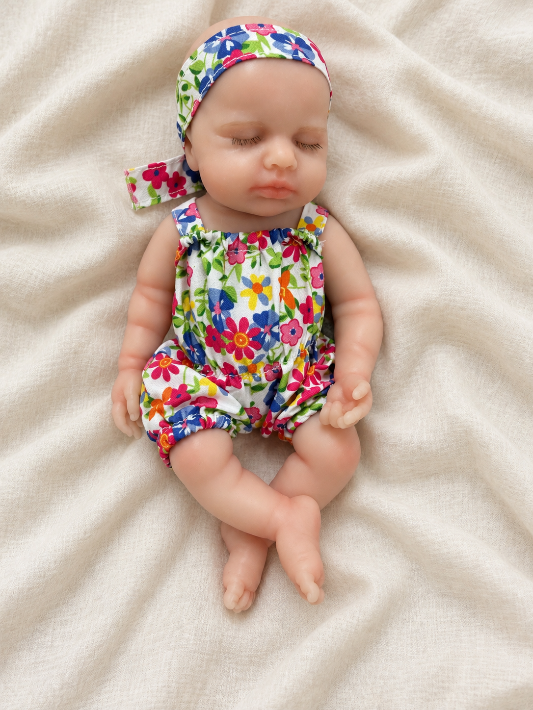 Jana 🌸 Bebé Realista 8” | Silicona 100% | Mini Baby con Experiencia Bebé Globito (Opcional)