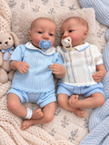 ERIK & MARC 👶🏻👶🏻 Mellizos Realistas 44cm | Bebés Estilo Reborn de Vinilo