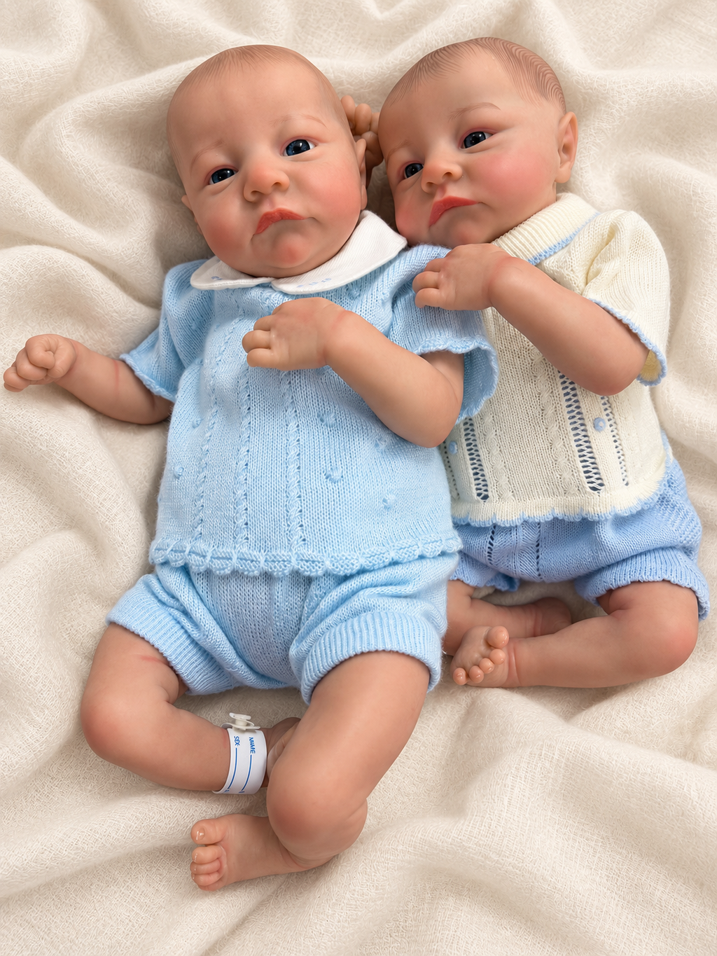 ERIK & MARC 👶🏻👶🏻 Mellizos Realistas 44cm | Bebés Estilo Reborn de Vinilo