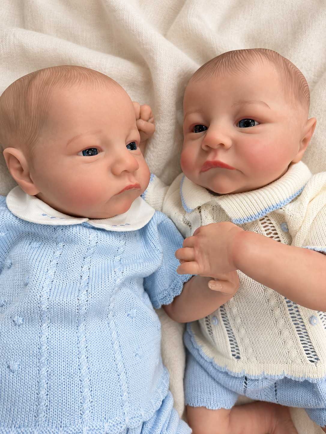 ERIK & MARC 👶🏻👶🏻 Mellizos Realistas 44cm | Bebés Estilo Reborn de Vinilo