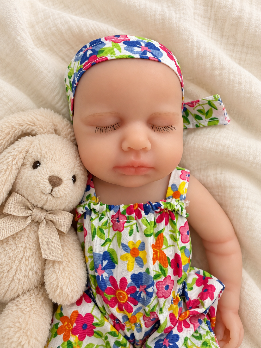 Jana 🌸 Bebé Realista 8” | Silicona 100% | Mini Baby con Experiencia Bebé Globito (Opcional)